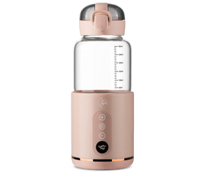 Portable baby bottle, water and milk warmer - pink